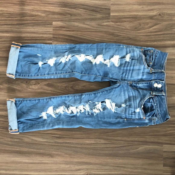 TWO PAIRS! Ripped Cropped Jeans! - Picture 1 of 10